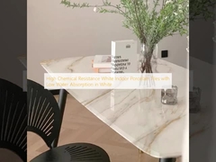 مقاومت شیمیایی بالا کاشی های پورسلین داخلی سفید با جذب آب کم در سفید