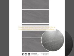 کاشی های پورسلن داخلی رنگ بیج ماندگار روش نصب خمیر باریک برای نصب آسان و سریع
