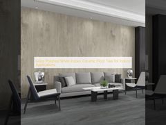 کاشی های سرامیکی کف داخلی سفید براق برای کاربردهای داخلی