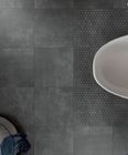 کاشی چینی روستیک به رنگ سیاه سیمانی برای کاشی های کف حمام بدون لغزش