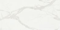 کاشی های حمام سفید بزرگ Carrara کف صیقلی شده 1800x900 میلی متر کاشی های چینی سرپوشیده کاشی های حاشیه کف