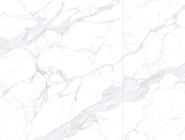 کاشی چینی مدرن طرح کف و دیوار Calacatta مرمر سفید ظاهر کاشی چینی سایز بزرگ 1600*3600mm