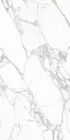 کاشی چینی داخلی 64 &quot;* 128&quot; فوشان ایتالیا طرح کارارا مرمر سفید کاشی کف چینی لعاب دار جلا داده شده کامل