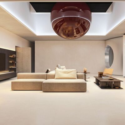 کاشی پورسلینی مدرن مقاوم به پوشیدن با ضخامت 9 میلی متر و سنگ مناسب برای پروژه های طراحی داخلی مدرن است