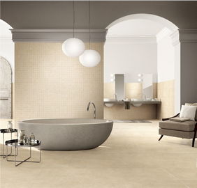 کاشی کف زرد 600x600 کرم ساختمان تجاری