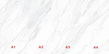کاشی های کف چینی ماسه سنگی رنگ سفید رنگ سفید سایز بزرگ 36'X72'