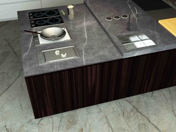 کاشی چینی کف خاکستری 800X2600mm مرمر نمای داخلی