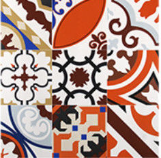 کاشی کف چینی لعابدار رنگی 600x600