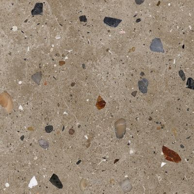 کاشی های چینی داخلی سنگ Terrazzo با رنگ زرد برای کف پوش